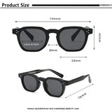 Men Sunglasses Square Plastic UV400 For Party Business