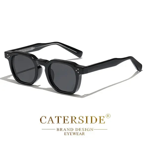 Party eyewear type small square sunglasses with UV400 model number - C01 Black / China Mainland / AS picture show