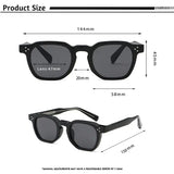 Party eyewear type small square sunglasses with UV400 model number