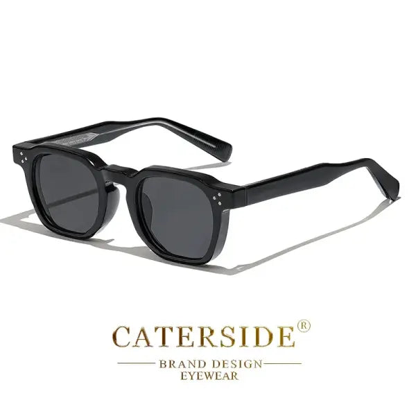 Men Sunglasses Square Plastic UV400 For Party Business - C01 Black / China Mainland / AS picture show