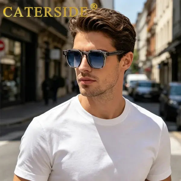 Men Sunglasses Square Plastic UV400 For Party Business