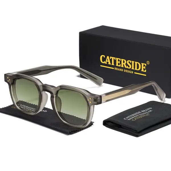 Retro Punk Men Sunglasses Small Frame Square Personalized Design Sun Glasses Women Travel Party Business Festival Gift