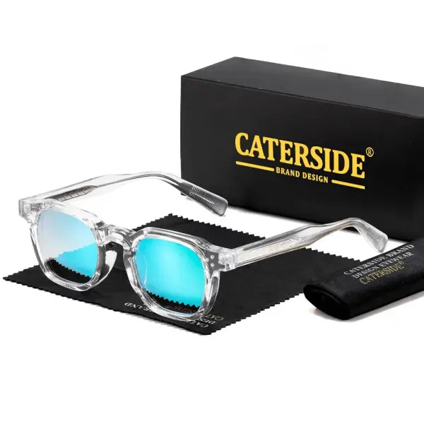Retro Punk Men Sunglasses Small Frame Square Personalized Design Sun Glasses Women Travel Party Business Festival Gift