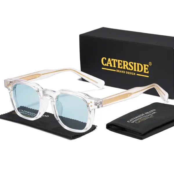 Retro Punk Men Sunglasses Small Frame Square Personalized Design Sun Glasses Women Travel Party Business Festival Gift
