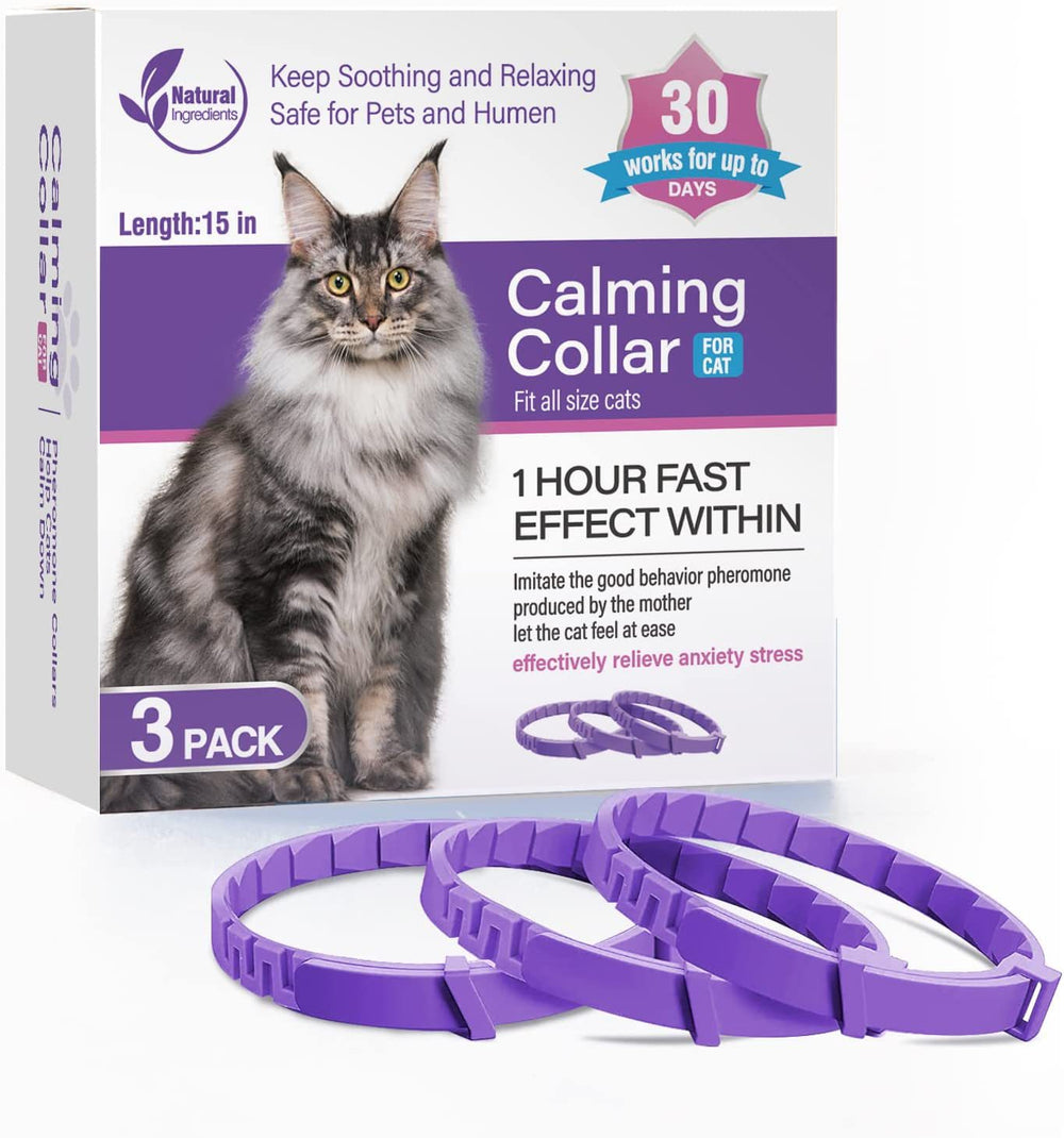 Pet Soothing Calming Collar Cat - 3Packs of cats - Pet Medical Collars
