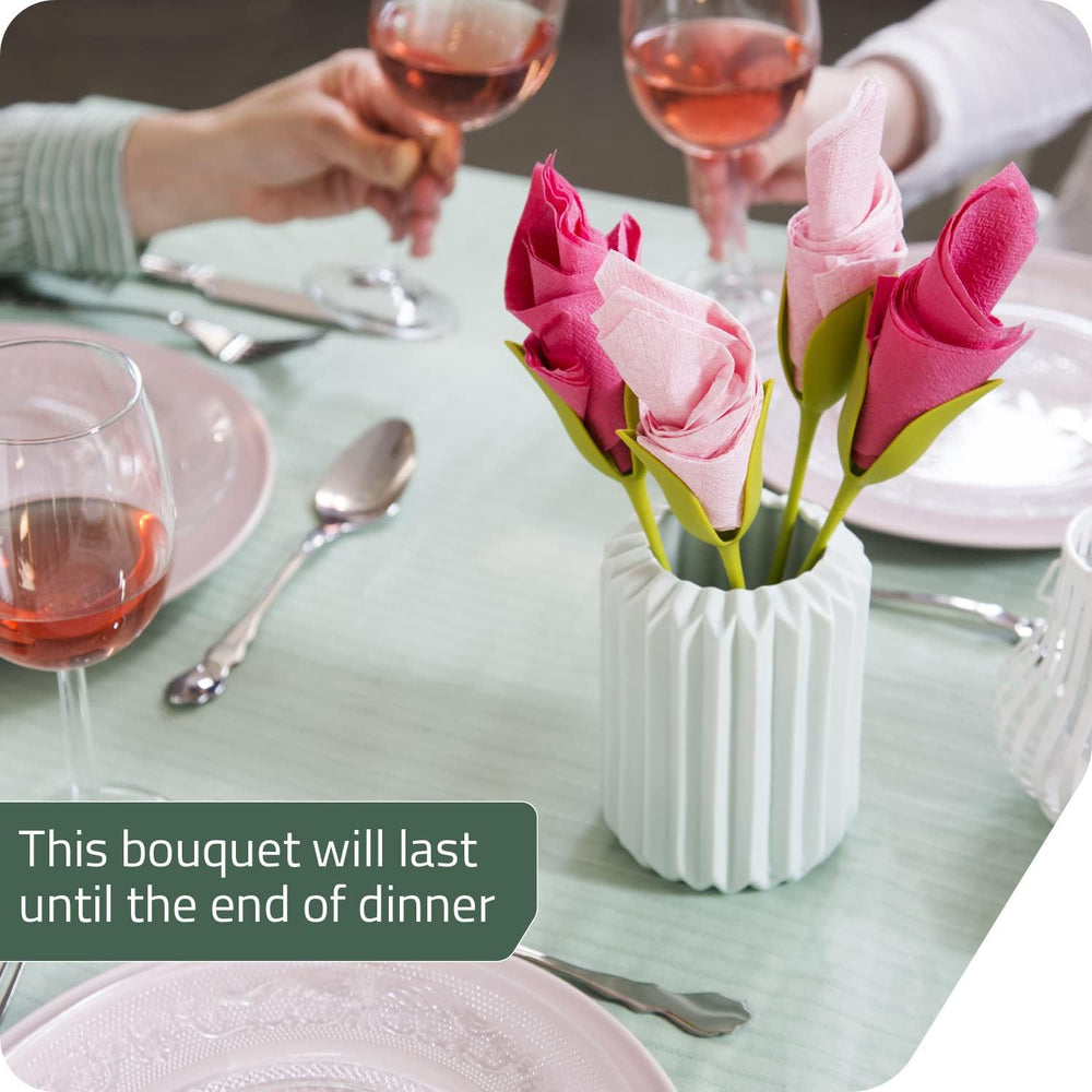 Flower Napkin Storage Rack and Hair Remover Tool