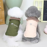 Waterproof Dog Jacket – Winter Warm Fleece Coat with Fur Collar for Small Dogs Chihuahua Yorkie & Pug