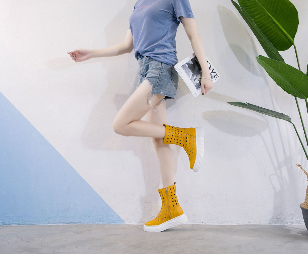 Ladies Fashion Personality Breathable Platform Shoes - Hair Remover