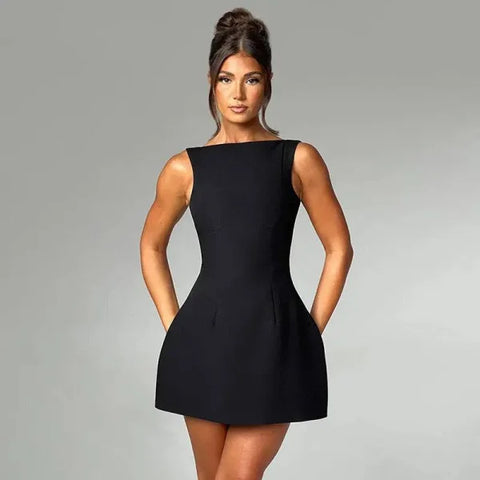 Slim-fitting Dresses - Black / L