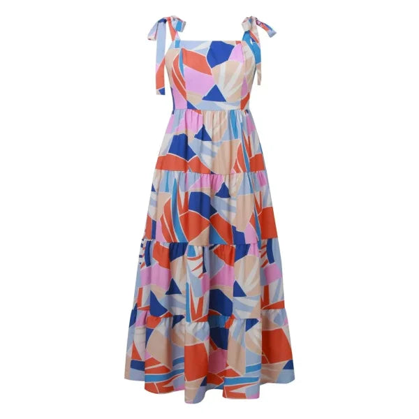 Square Neck Dress – Trendy Summer Maxi Dress for Women - clothing