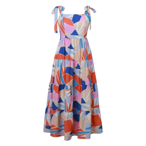 Square Neck Dress – Trendy Summer Maxi Dress for Women - clothing