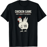 Funny Chicken Graphic T-Shirt – “Don’t Look at the Chicken” Unisex Casual Cotton Tee - xd669926 / 4XL