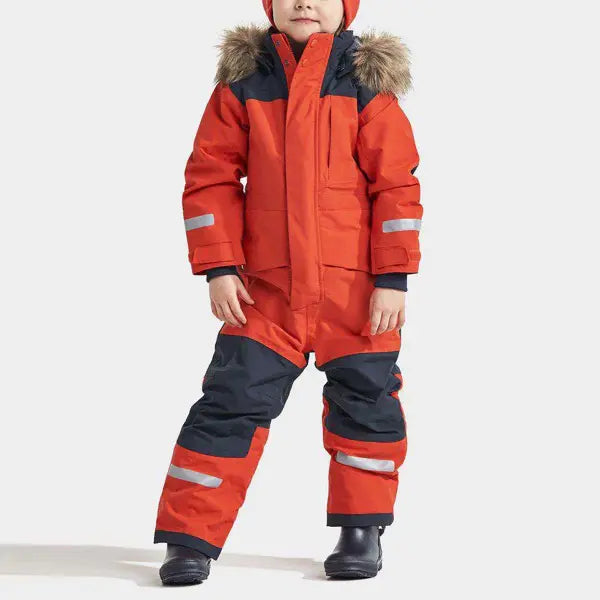 Children Ski Jumpsuit Ski Suit Boys Girls Autumn Winter Windproof Warm Outdoor Fleece Jacket Pants Kids Skiing