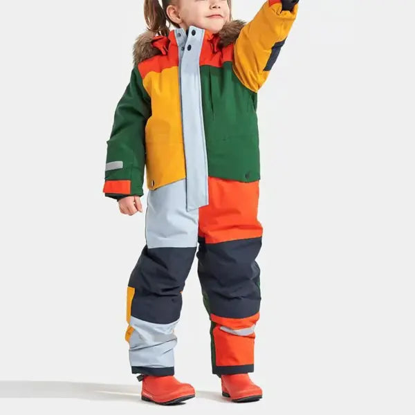 Children Ski Jumpsuit Ski Suit Boys Girls Autumn Winter Windproof Warm Outdoor Fleece Jacket Pants Kids Skiing