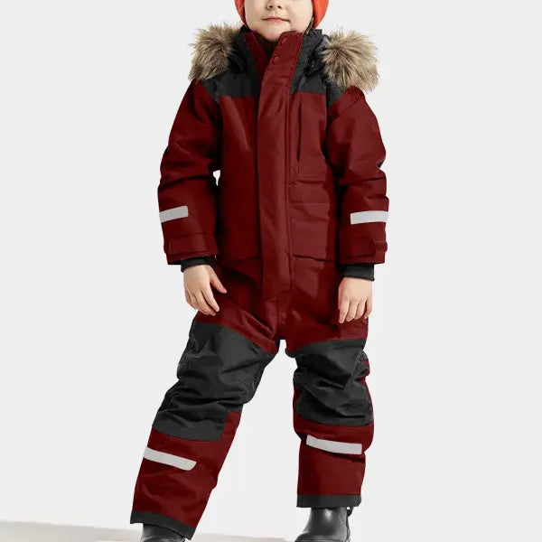 Children Ski Jumpsuit Ski Suit Boys Girls Autumn Winter Windproof Warm Outdoor Fleece Jacket Pants Kids Skiing