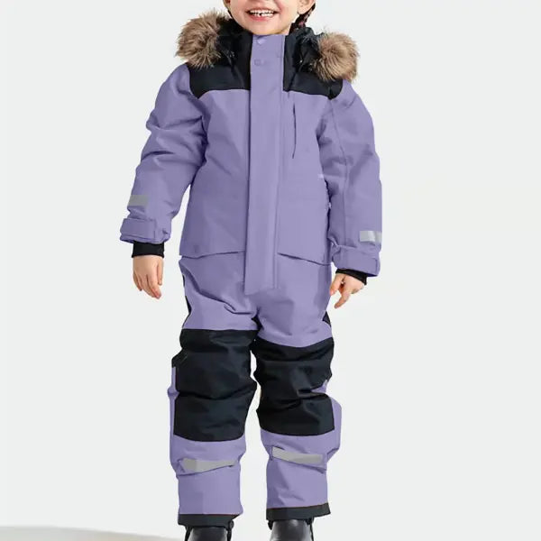 Children Ski Jumpsuit Ski Suit Boys Girls Autumn Winter Windproof Warm Outdoor Fleece Jacket Pants Kids Skiing