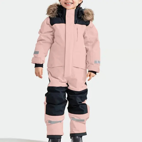 Children Ski Jumpsuit Ski Suit Boys Girls Autumn Winter Windproof Warm Outdoor Fleece Jacket Pants Kids Skiing