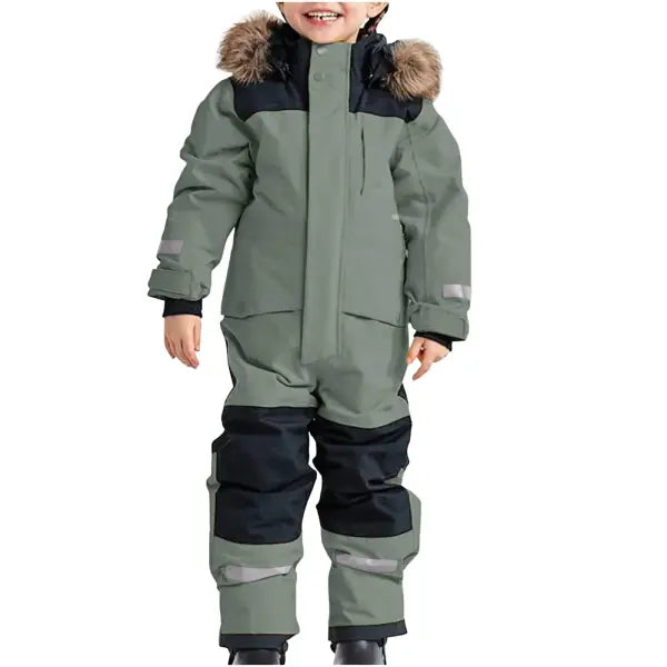 Children Ski Jumpsuit Ski Suit Boys Girls Autumn Winter Windproof Warm Outdoor Fleece Jacket Pants Kids Skiing