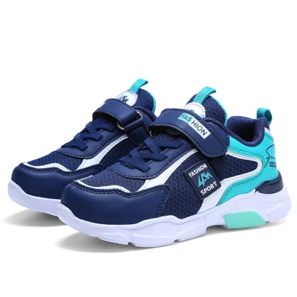 Children’s Mesh Sport Shoes – Lightweight Breathable Sneakers for Boys - Blue / 29