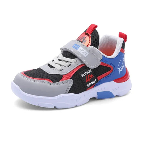 Children’s Mesh Sport Shoes – Lightweight Breathable Sneakers for Boys - Red / 39
