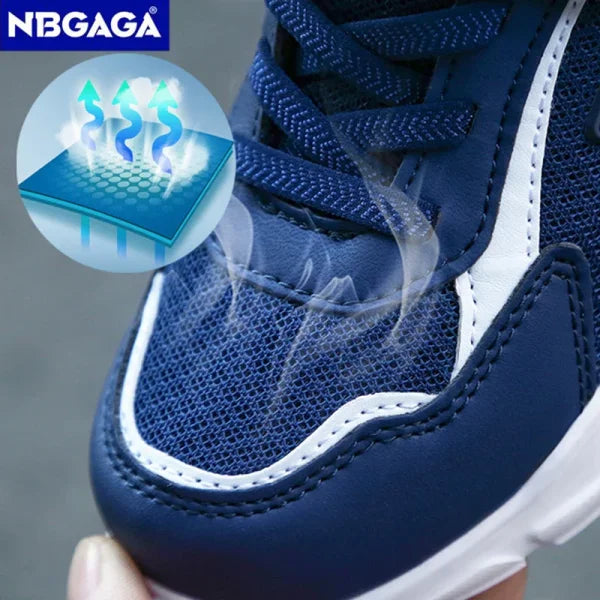 Children’s Mesh Sport Shoes – Lightweight Breathable Sneakers for Boys