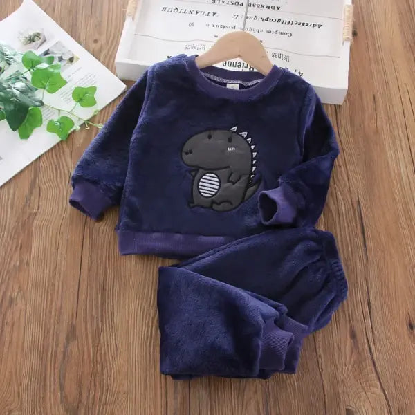 Children’s Pajama Sets Bear Tops + Pants 2Pcs Kids Pajamas Winter Girl Clothing Sets 2 To 6Years Children Clothes Boys