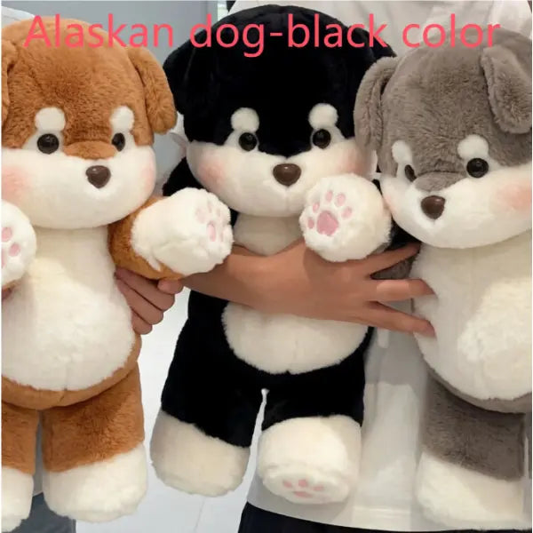 Children’s Plush Stuffed Animal for Unisex (Small) – Soft Hugging Doll - Alaskan Dark / 45cm - None