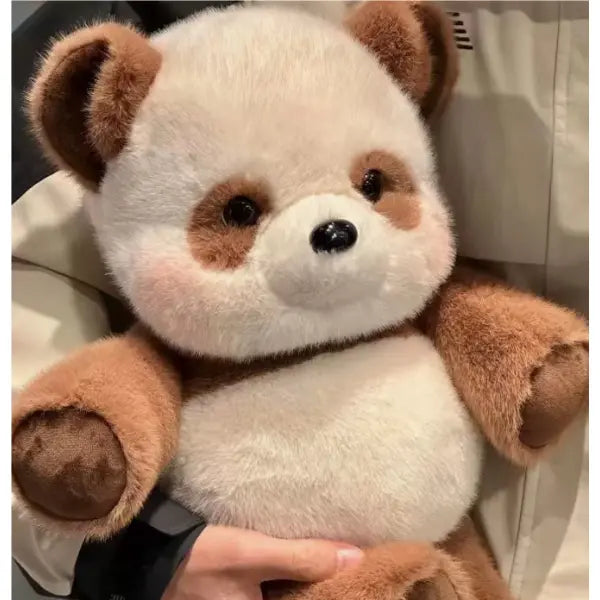 Children’s Plush Stuffed Animal for Unisex (Small) – Soft Hugging Doll - Panda brown / 45cm - None
