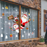 Christmas Window Stickers Merry Christmas Decorations for Home 2025 Christmas Wall Sticker Kids Room New Year