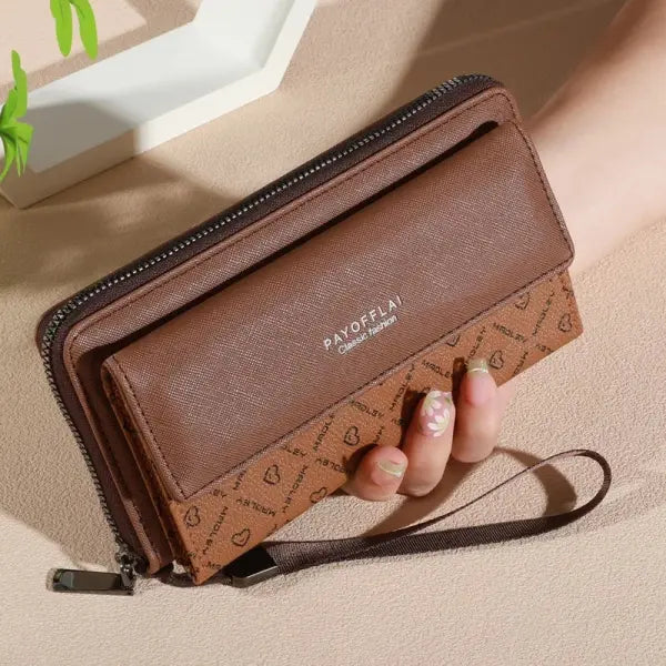 Classic Card Holder Wallet for Men (Faux Leather) – Pocket Interior - apricot