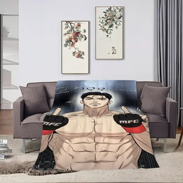 Classic Comic J-Joo Jaekyung Blanket Soft Plush Nap Sofa rug for Living Room Warm Office Bedroom Birthday Home Travel