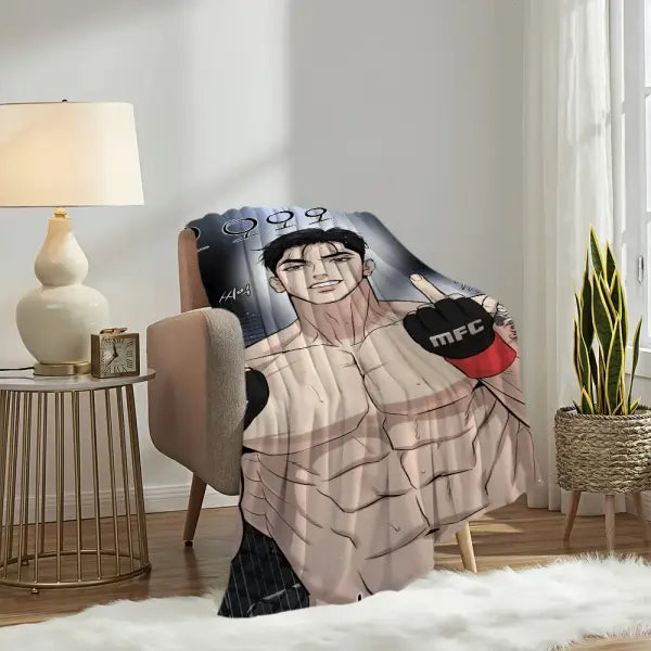 Classic Comic J-Joo Jaekyung Blanket Soft Plush Nap Sofa rug for Living Room Warm Office Bedroom Birthday Home Travel