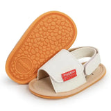 Classic Leather Baby Sandals – Soft Non-Slip Baby Walking Shoes with Bow for Boys & Girls