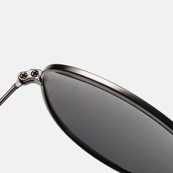 Classic Pilot Polarized Sunglasses for Men - Luxury Metal UV400 Aviation Driving Shades