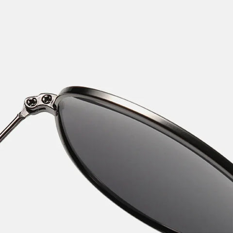 Classic Pilot Polarized Sunglasses for Men - Luxury Metal UV400 Aviation Driving Shades
