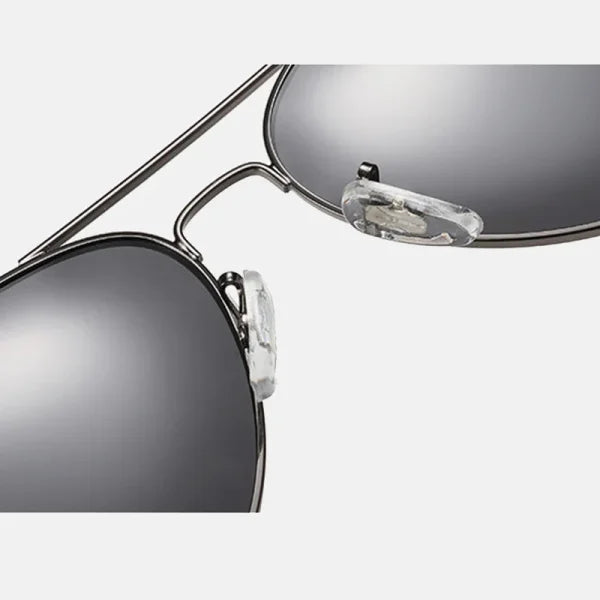 Classic Pilot Polarized Sunglasses for Men - Luxury Metal UV400 Aviation Driving Shades