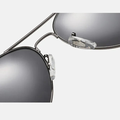Classic Pilot Polarized Sunglasses for Men - Luxury Metal UV400 Aviation Driving Shades