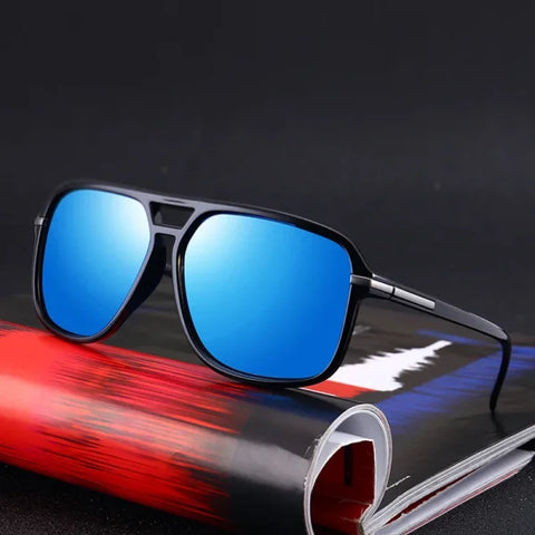 Classic Pilot Vintage Polarized Sunglasses - Retro UV400 Driving Shades