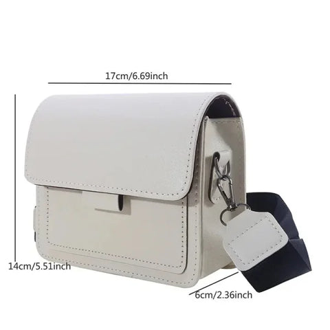 Classic PU Leather Crossbody Bag for Women – Stylish Travel Flap Handbag - Himpall
