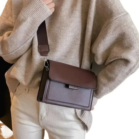 Classic PU Leather Crossbody Bag for Women – Stylish Travel Flap Handbag - Himpall