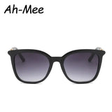 Square Cycling Sunglasses Alloy Frame Retro Gradient