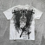 Y2K Gothic Style Oversized T Shirt Cotton Blend Street Aesthetic - 6 / S
