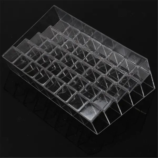 9–40 Grid Clear Acrylic Lipstick Organizer Makeup Storage Box & Cosmetic Display Stand