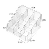 9–40 Grid Clear Acrylic Lipstick Organizer Makeup Storage Box & Cosmetic Display Stand