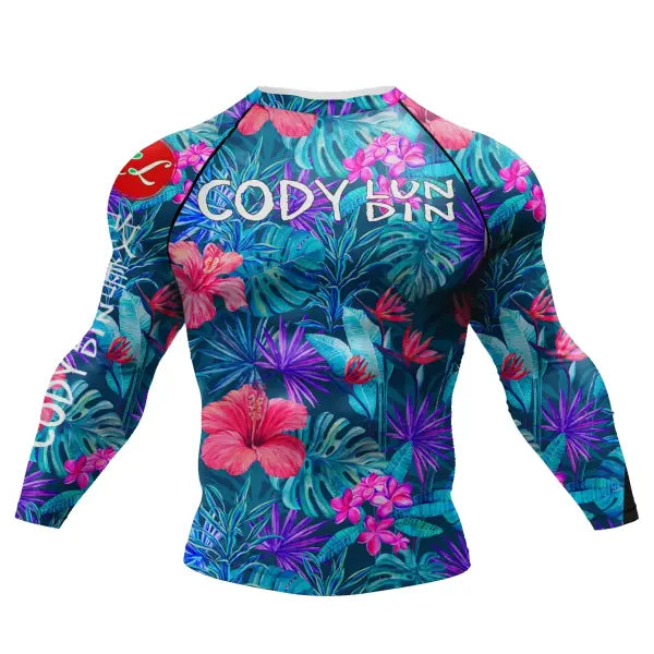 Cody Lundin Tattoo Compression Shirt – Men’s Long Sleeve Gym Rashguard for BJJ Jiu Jitsu & Boxing - AS010 / M(160-170cm
