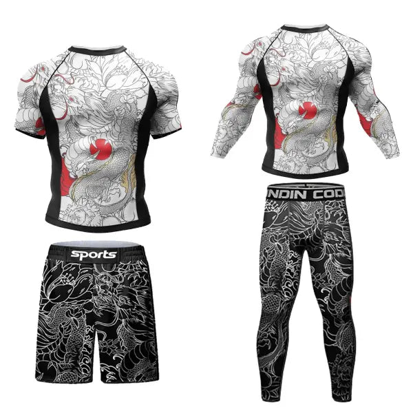 Cody Lundin Tattoo Compression Shirt – Men’s Long Sleeve Gym Rashguard for BJJ Jiu Jitsu & Boxing