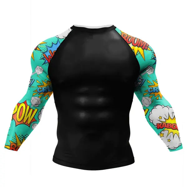 Cody Lundin Tattoo Compression Shirt – Men’s Long Sleeve Gym Rashguard for BJJ Jiu Jitsu & Boxing - AS011 / M(160-170cm