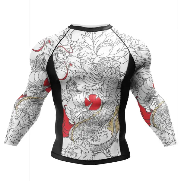 Cody Lundin Tattoo Compression Shirt – Men’s Long Sleeve Gym Rashguard for BJJ Jiu Jitsu & Boxing - AS017 / M(160-170cm