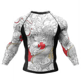 Cody Lundin Tattoo Compression Shirt – Men’s Long Sleeve Gym Rashguard for BJJ Jiu Jitsu & Boxing - AS017 / M(160-170cm