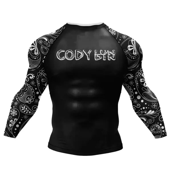 Cody Lundin Tattoo Compression Shirt – Men’s Long Sleeve Gym Rashguard for BJJ Jiu Jitsu & Boxing - AS001 / M(160-170cm